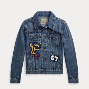 Ralph Lauren Blue Denim Patchwork Kids Jacket